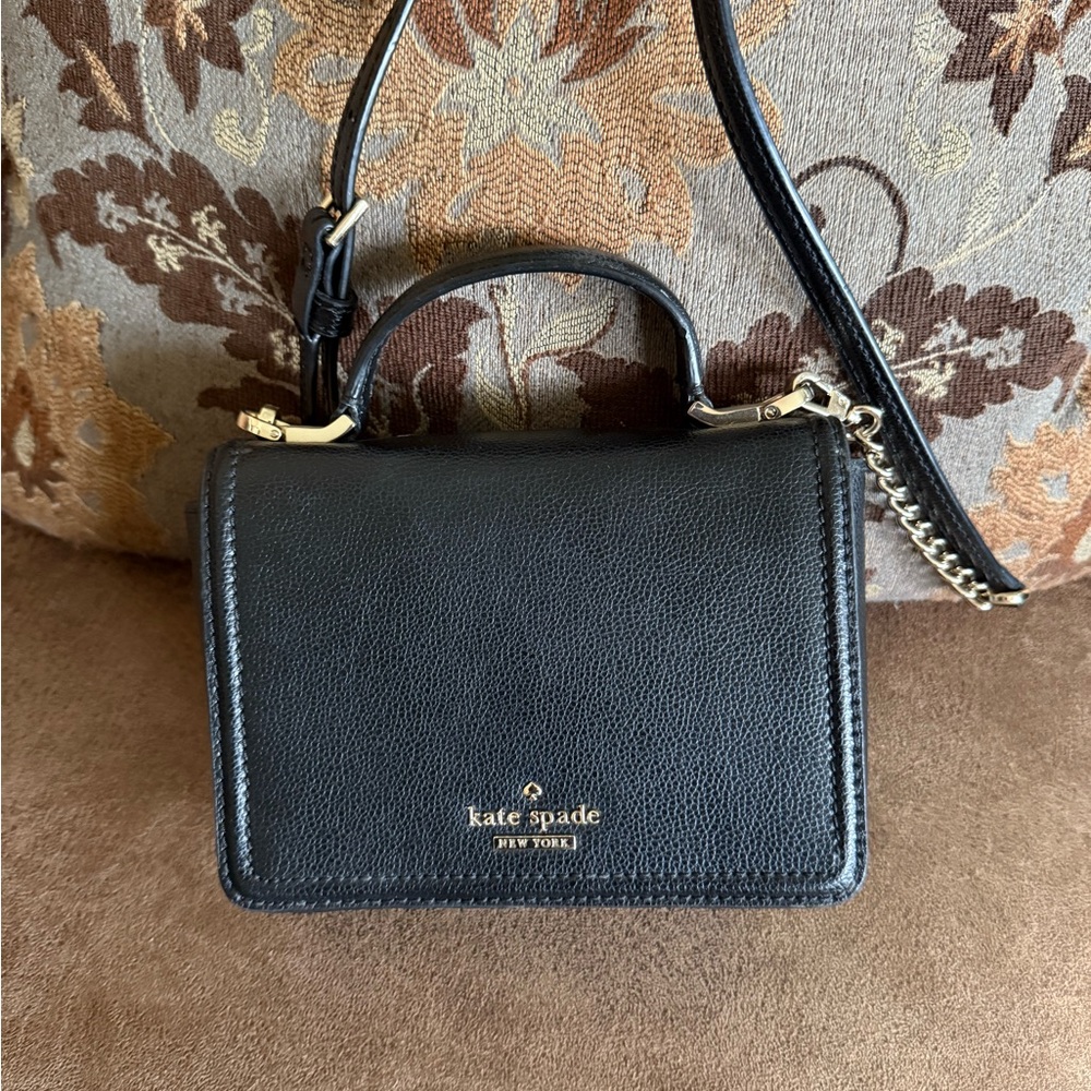 Kate Spade Black Leather Crossbody Bag